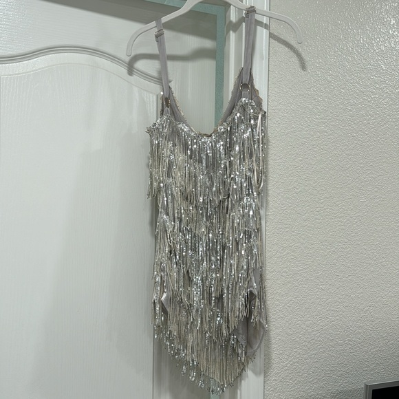 Luxxell- Sequin Dress- Silver - Picture 3 of 5